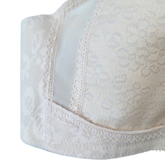 Womens 44B NEW Playtex 18-Hour Sensational Support Beigh Wire-Free Grandma Bra - Picture 2 of 7